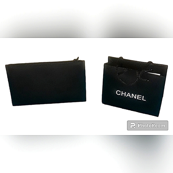 CHANEL AUTHENTIC ROUGE ALLURE COSMETIC POUCH BUNDLE W SHOPPING BAG NWOT - Picture 2 of 7